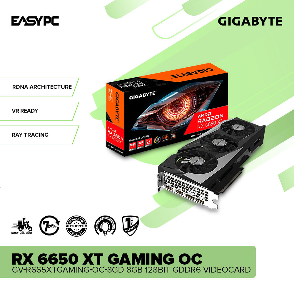 GIGABYTE RX 6650 XT GAMING OC GV-R665XTGAMING-OC-8GD 8gb 128bit