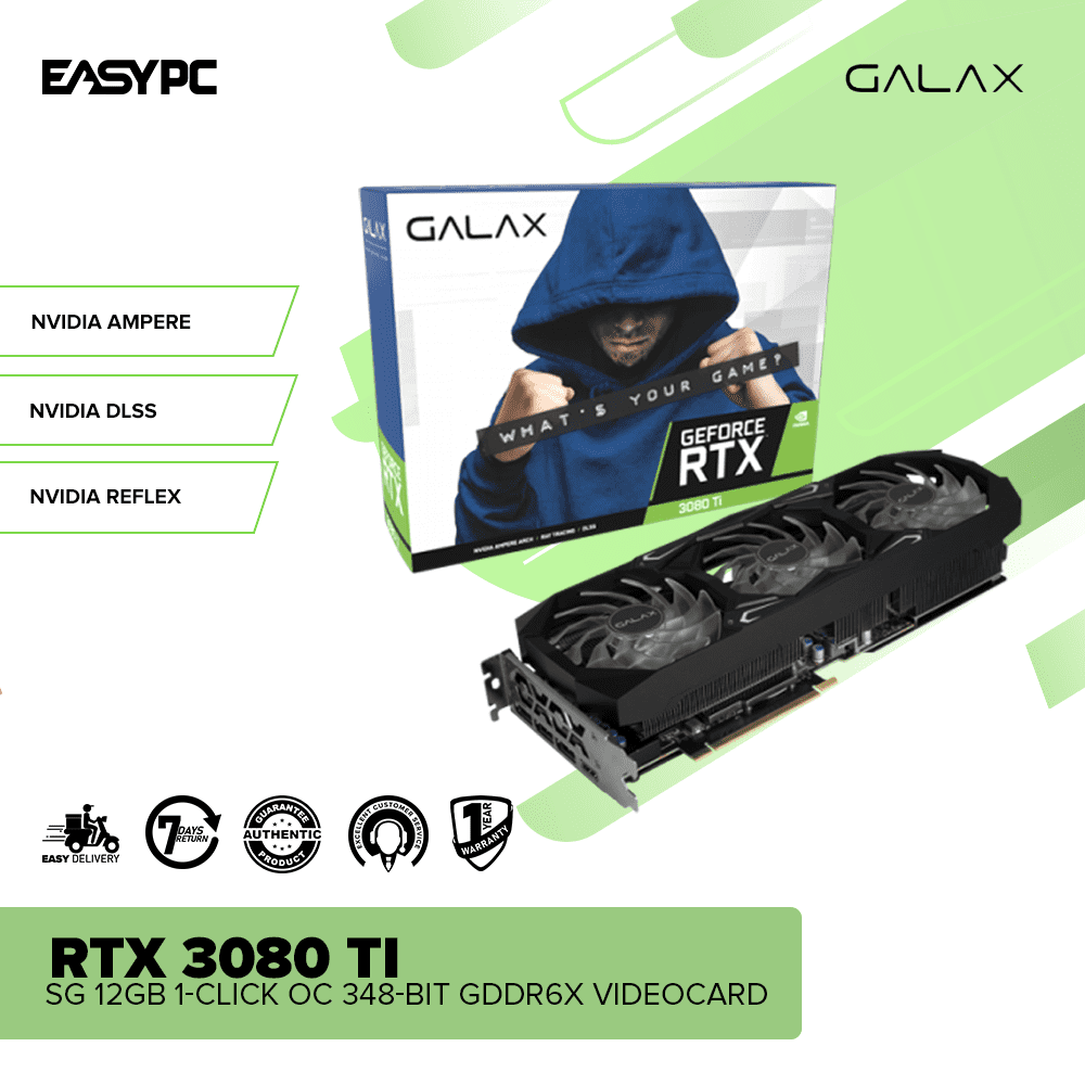 Galax NVIDIAÂ® GeForce RTXÂ™ 3080 Ti SG 12GB 1-Click OC 348-Bit GDDR6X  Videocard