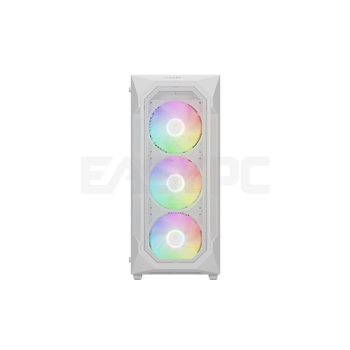 Gamdias Aura GC1 Elite V2 Built-in ARGB Fan Mid Tower Gaming Case White-a