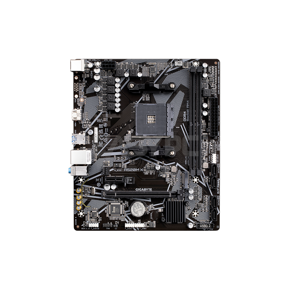 Gigabyte GA-A520M-K Socket Am4 Ddr4 Motherboard – EasyPC