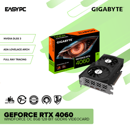 Gigabyte GeForce RTX 4060 Windforce OC 8GB 128-bit GDDR6 Videocard