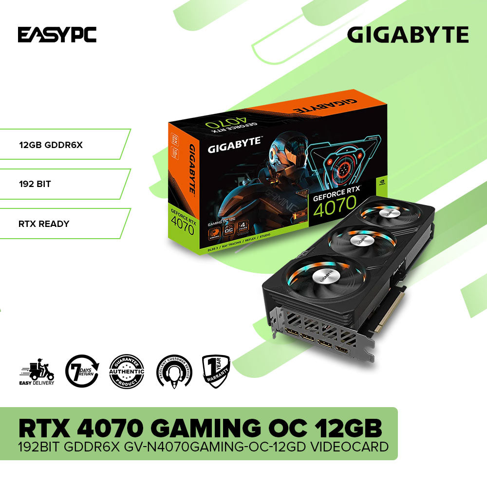 Gigabyte RTX 4070 OC 12GB 192-bit GDDR6x Graphics Card – EasyPC