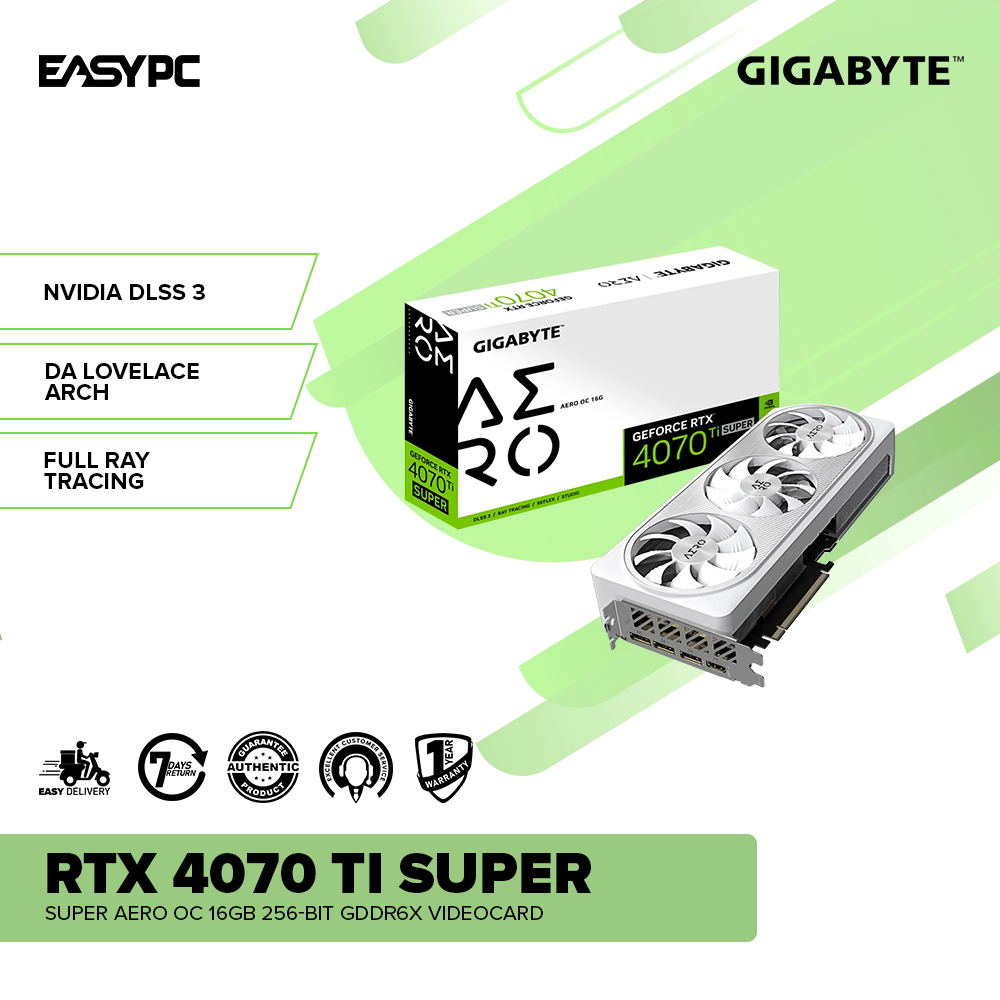 Gigabyte RTX 4070 TI Super Aero OC 16GB 256-Bit GDDR6X Videocard