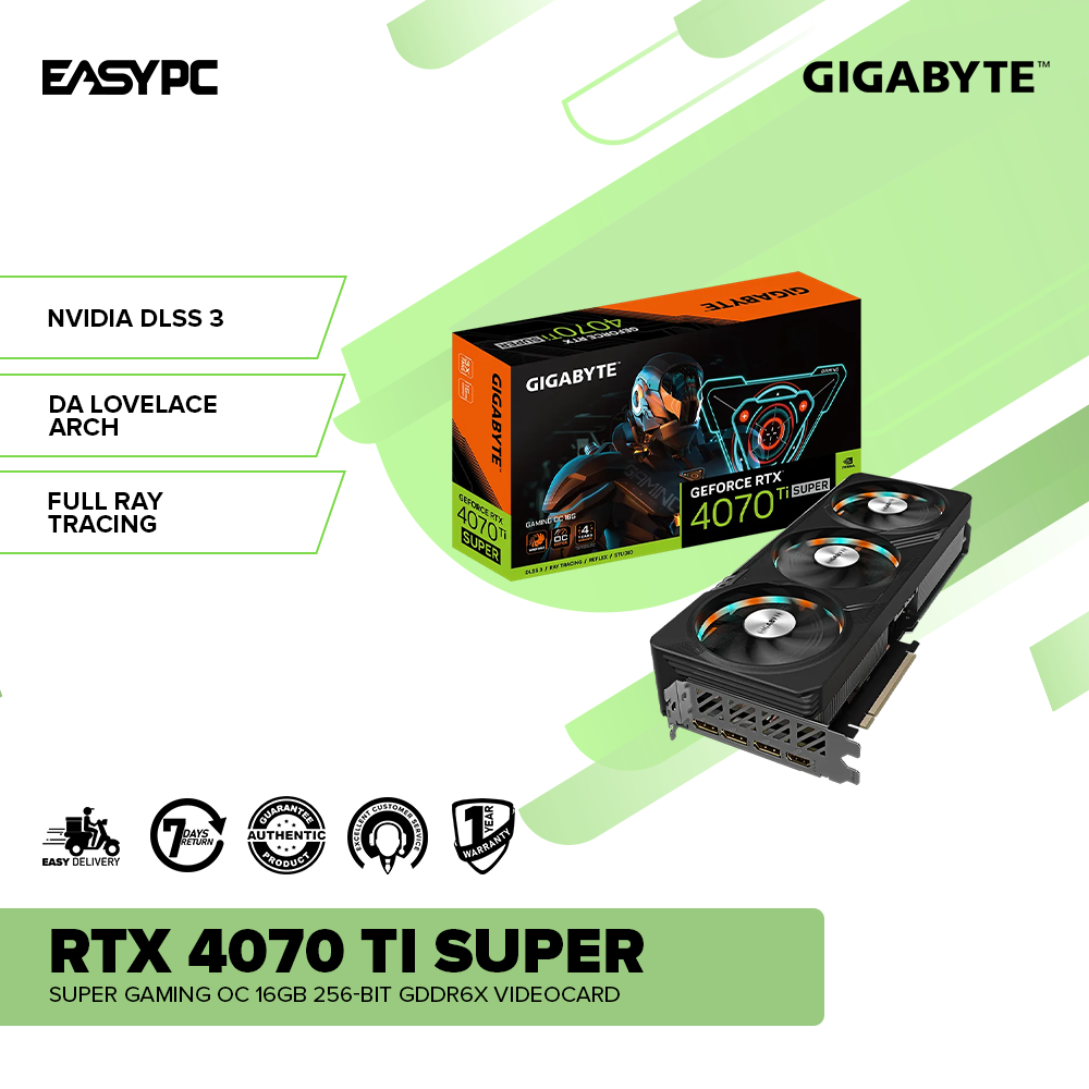 Gigabyte RTX 4070 TI Super Gaming OC 16GB 256-Bit GDDR6X Videocard