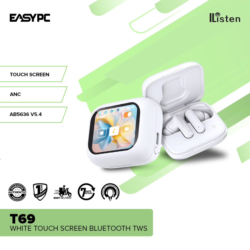 Ilisten T69 White Earphones – EasyPC