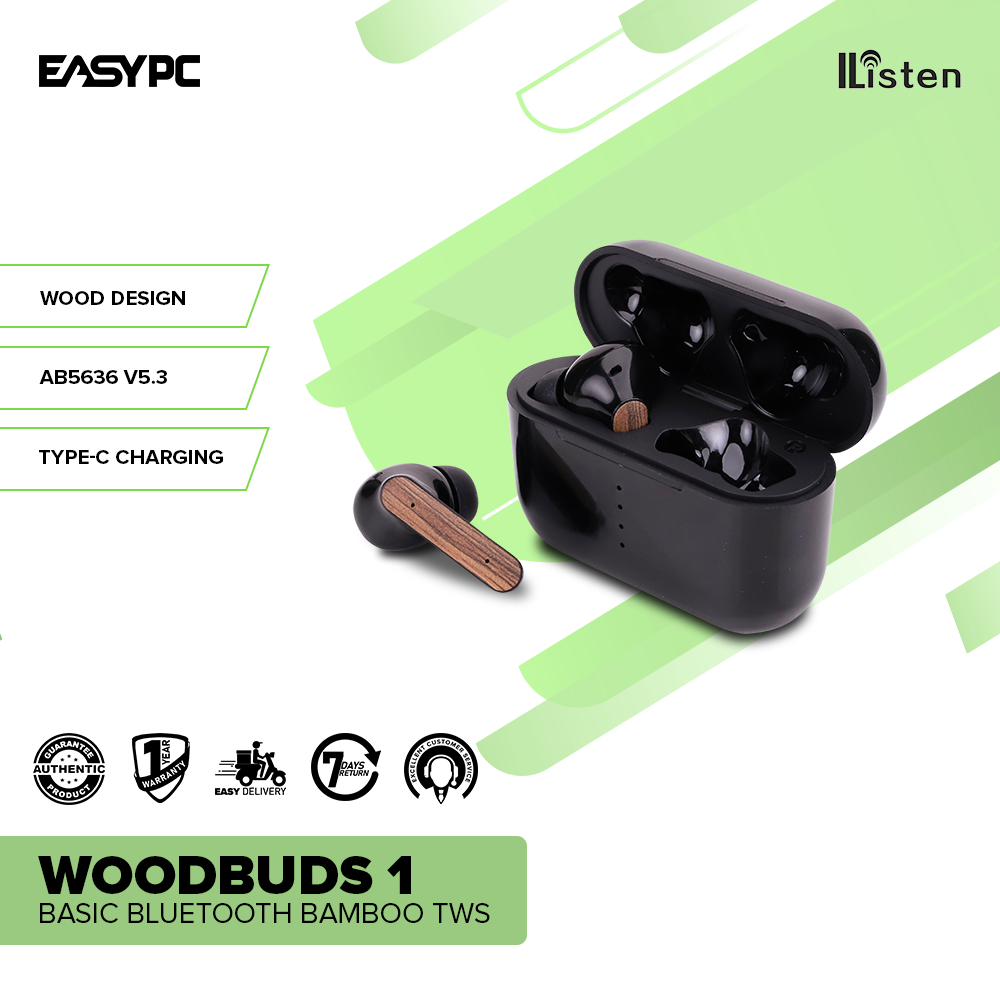 Ilisten Woodbuds 1 Basic Earphones – EasyPC