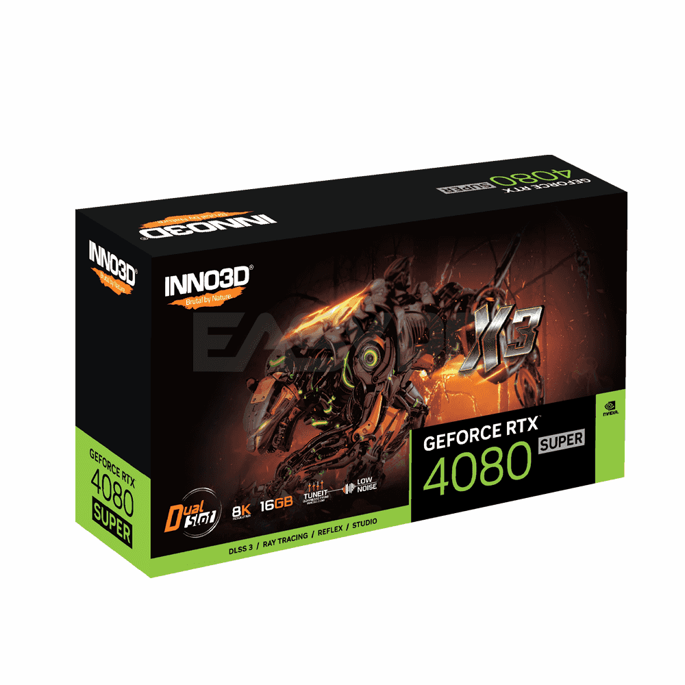 INNO3D NVIDIAÂ® GeForce RTXÂ™ 4080 Super X3 16GB GDDR6X 256-Bit