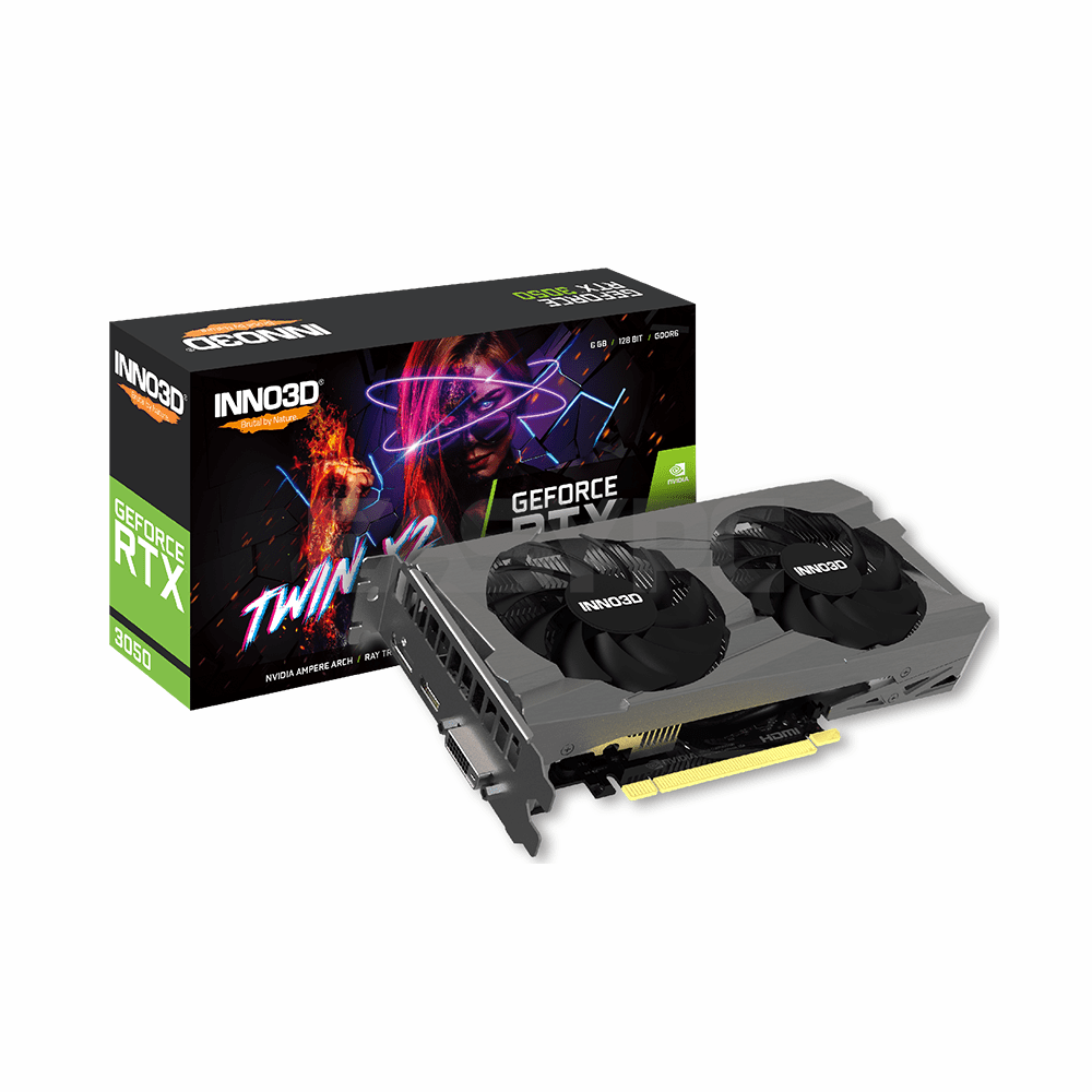 Inno3D Nvidia Geforce RTX 3050 Twin X2 OC 6GB 128-bit GDDR6 – EasyPC