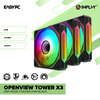 Inplay Openview Tower X3 3in1 ARGB Chassis Fan Black