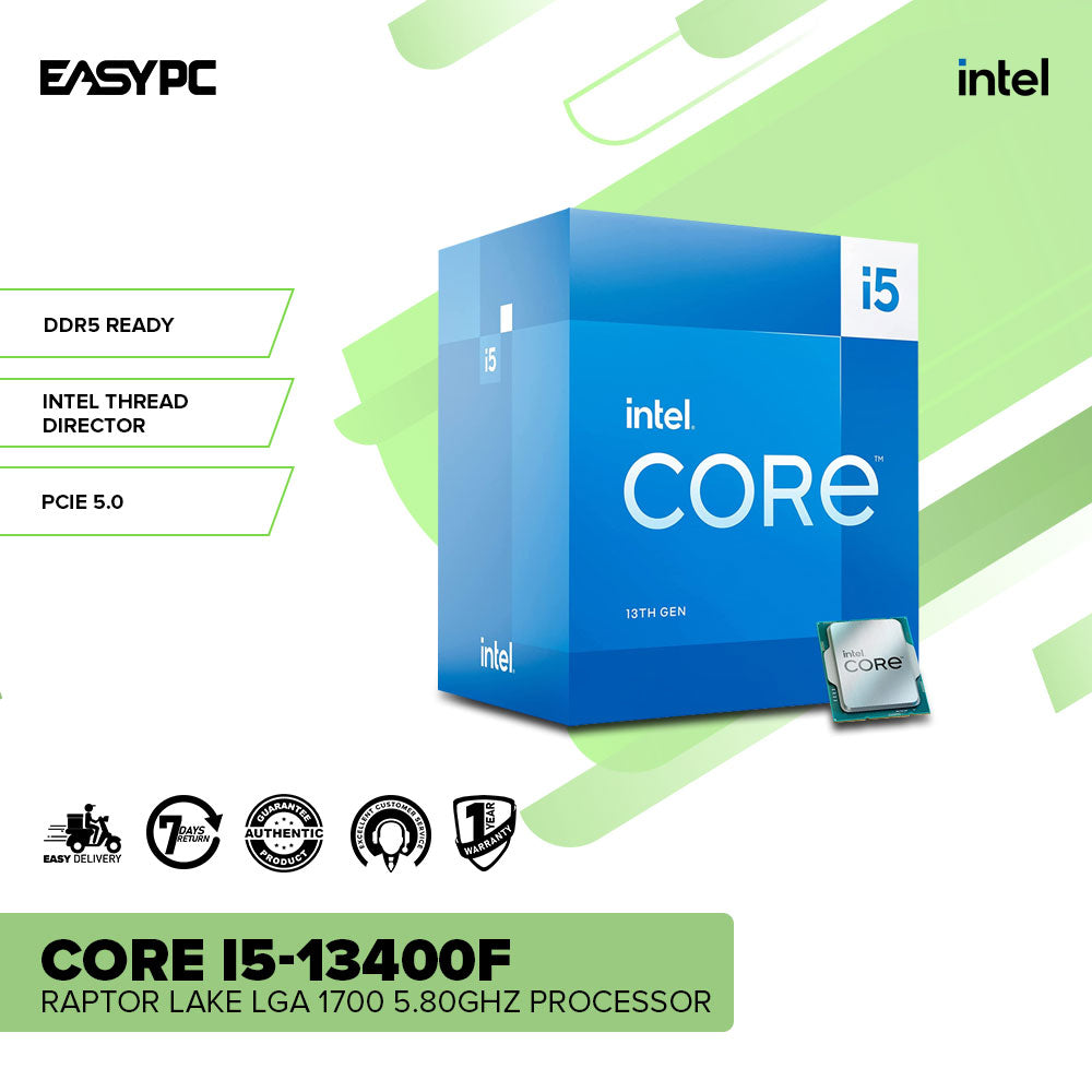 Intel Core i5-13400F Raptor Lake LGA 1700 5.80GHz Processor – EasyPC