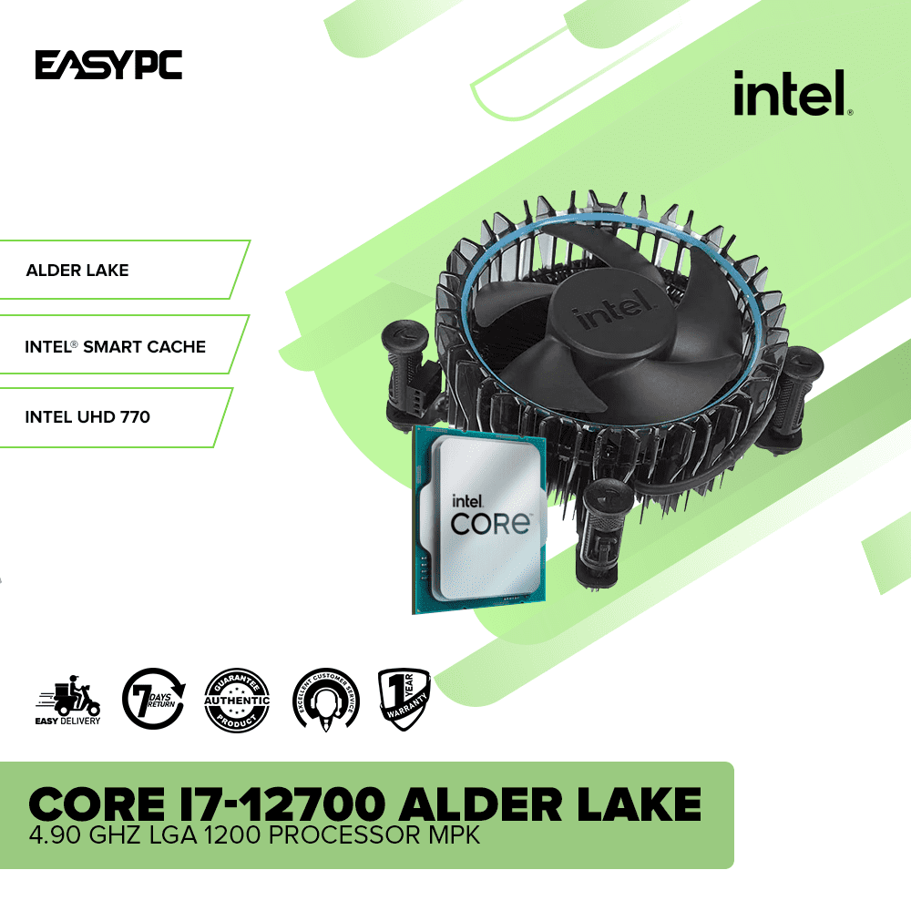 Intel Core i7-12700  Alder Lake 4.90 GHz  LGA 1200  Processor MPK