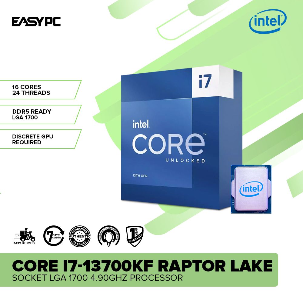 Intel Core i7-13700KF Raptor Lake Socket LGA 1700 4.90GHz Processor – EasyPC