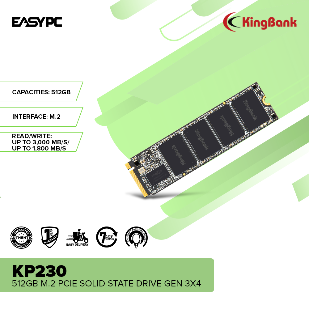 KINGBANK KP230 512GB M.2 PCIe Solid State Drive Gen 3x4 – EasyPC