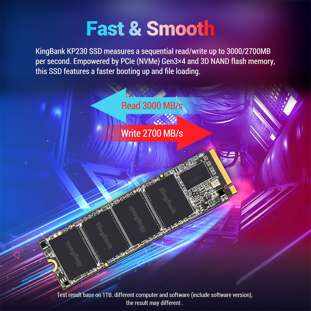 KINGBANK KP230 512GB M.2 PCIe SSD Gen 3x4 – EasyPC