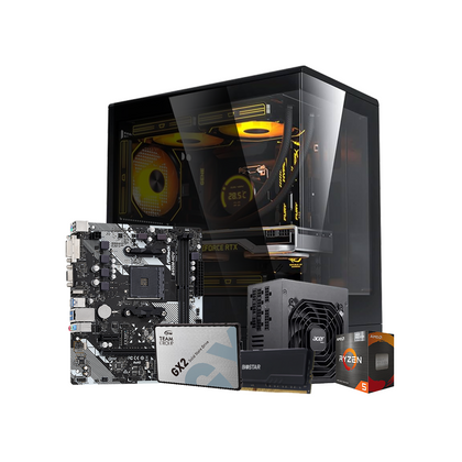 Starter Gaming Desktop PC - 5600GT APU Bundle with B450M Motherboard, 16GB RAM, 256GB SSD