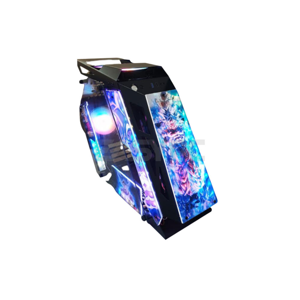 Keytech Cyborg DragonBall Micro ATX Gaming PC Case Black – EasyPC