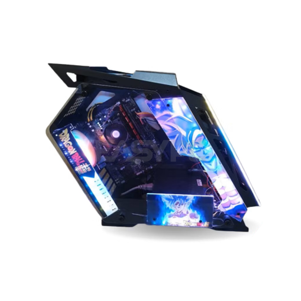 Keytech Cyborg DragonBall Micro ATX Gaming PC Case Black – EasyPC