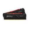 Kingston Fury Beast 16gb 2x8 3600MT/s Ddr4 Memory RGB Black-a
