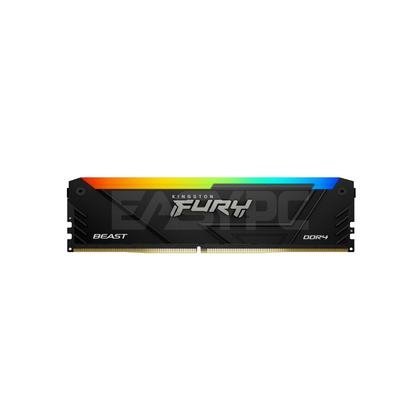 Kingston Fury Beast 16gb KF432C16BB2A/16 1x16 3200MT/s Ddr4 Memory RGB Black-a