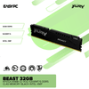 Kingston Fury Beast 32gb KF552C40BB-32 1x32 5200MT/s Ddr5 CL40 Memory Black Intel XMP