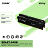 Kingston Fury Beast 64gb KF556C40BBK2-64 2x32 5600MT/s Ddr5 CL40 Memory Black Intel XMP