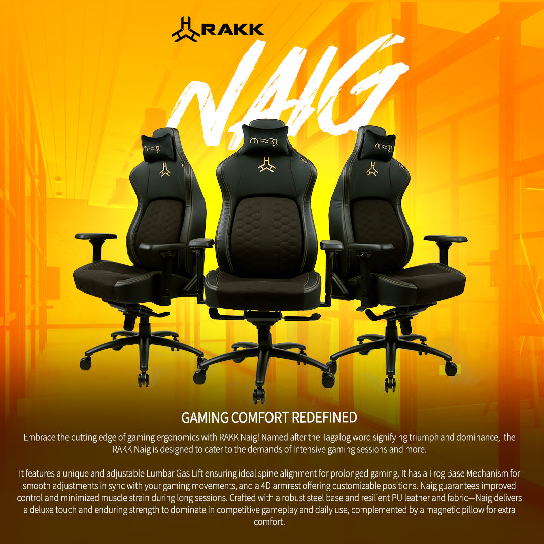 RAKK NAIG Gaming Chair Black