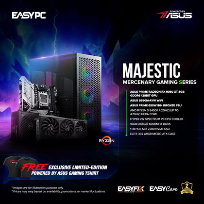 EasyPC MAJESTIC - Mercenary Gaming Series Gaming Desktop