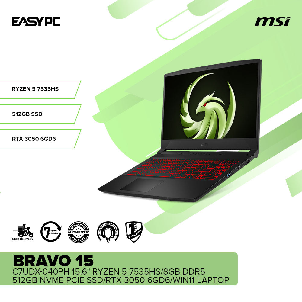 msi bravo 15 15.6 gaming laptop