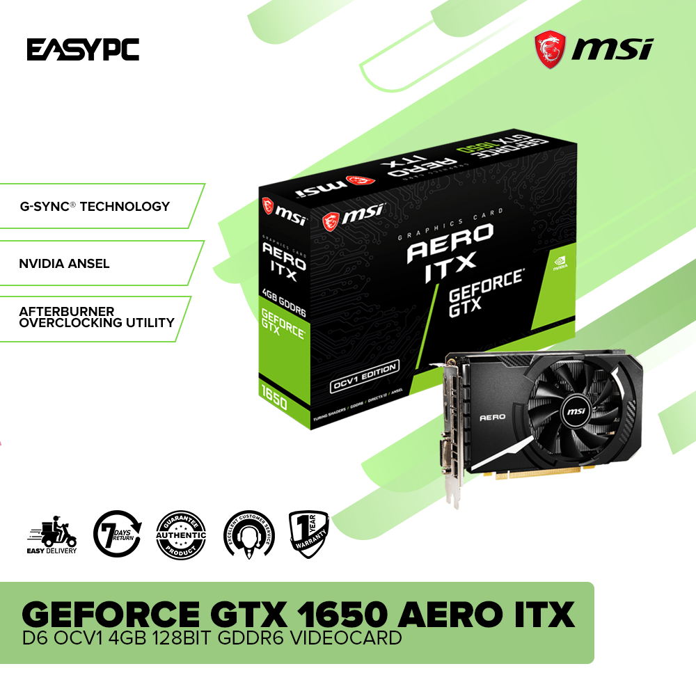 GeForce GTX 1650 AERO ITX 4G OC