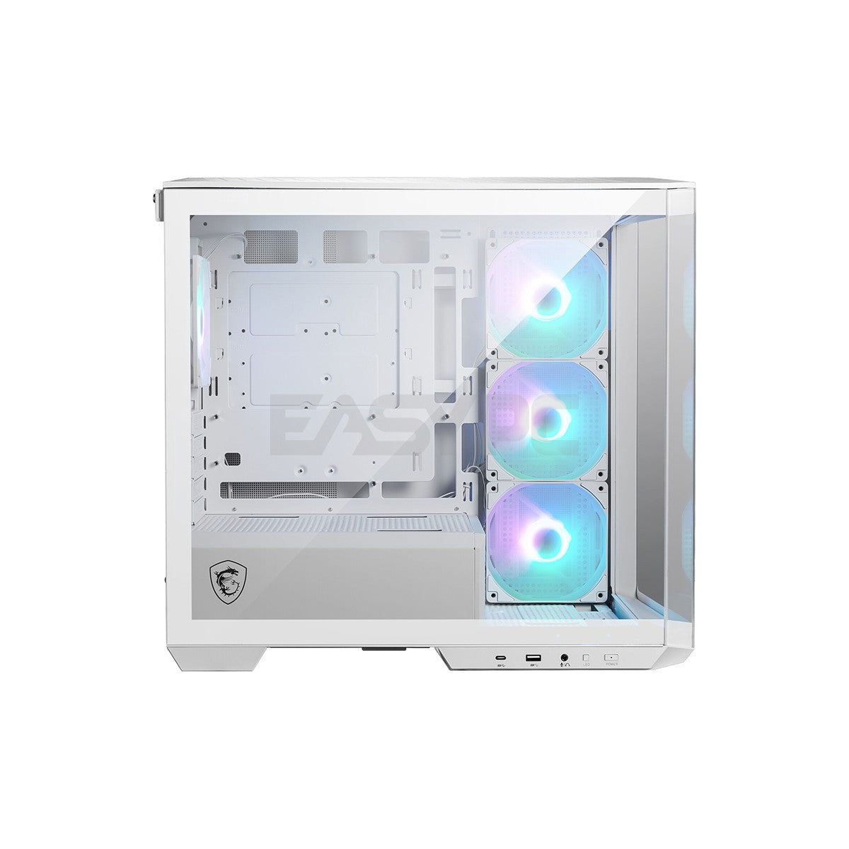 MSI MAG PANO M100R Project Zero Micro ATX PC Case White-b