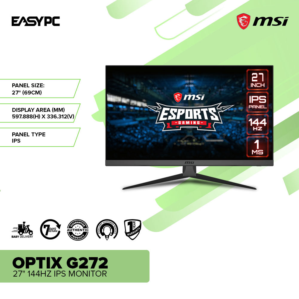 MSI Optix G272 27 144Hz IPS Monitor – EasyPC
