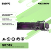 Nexion GK-140 USB Gaming Keyboard and Mouse Black