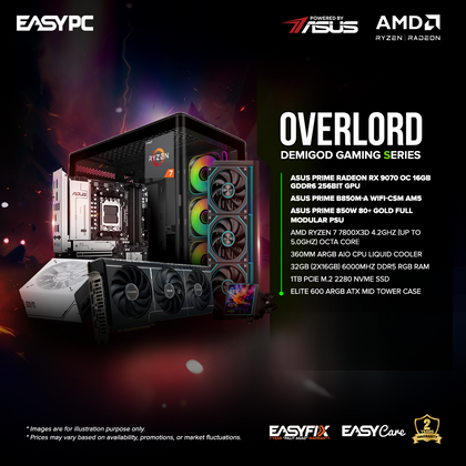 Powered by ASUS EasyPC OVERLORD - Demigod Gaming Series Desktop