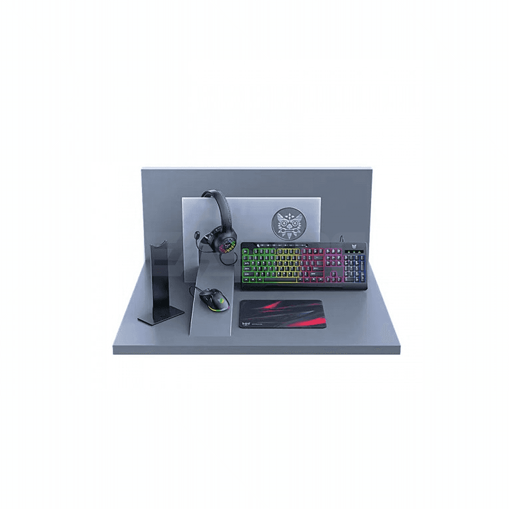Onikuma TZ5006 5 in 1 Combo Gaming Set - Mouse/Keyboard/Headset/Headset stand/Mousepad-c