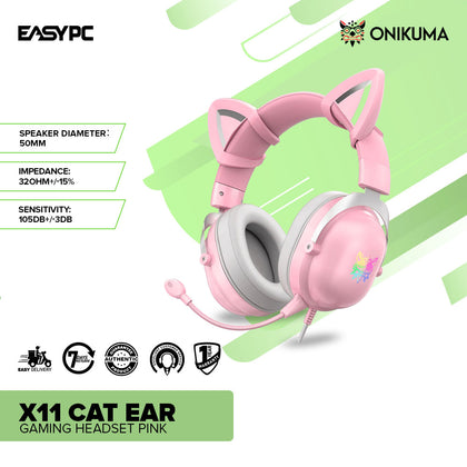 Onikuma X11 Cat Ear 