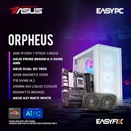 Orpheus  Asus B650M-A | ASUS RX 7600 | RYZEN  7 9700X