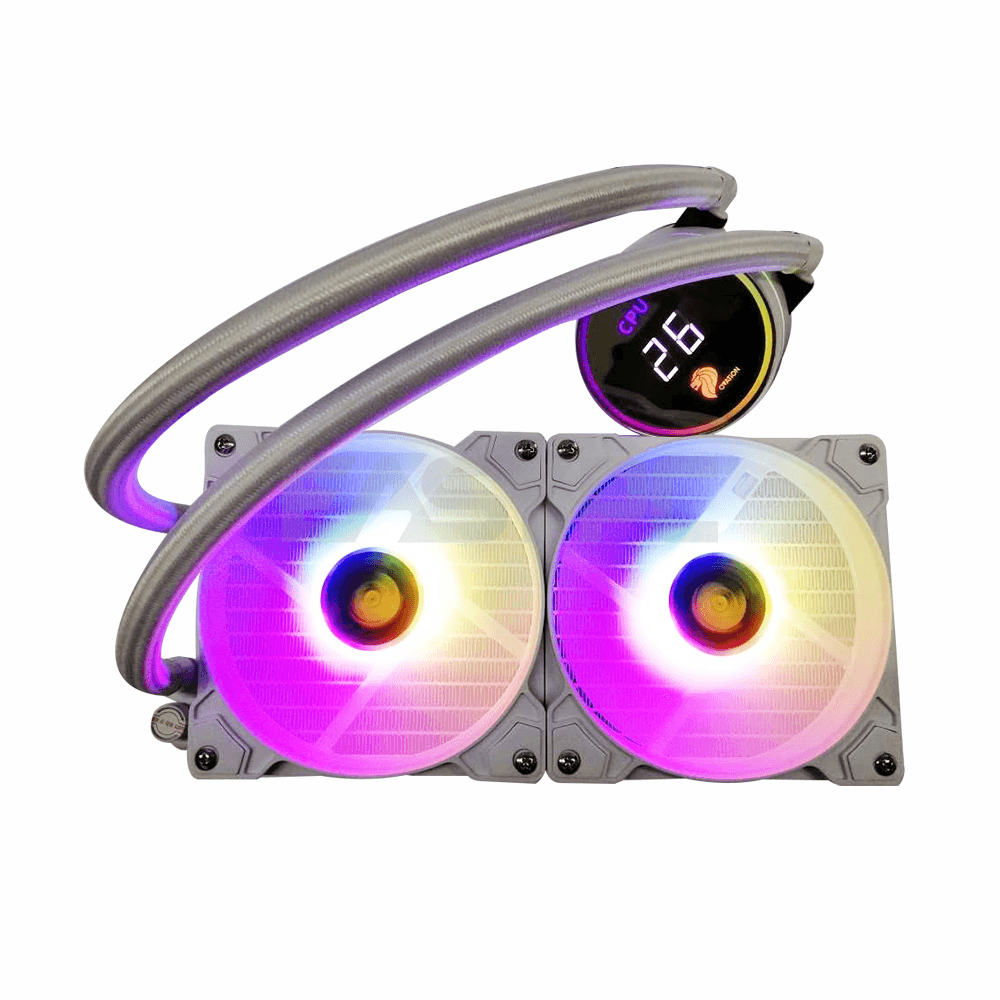 Ovation ACC 240mm Liquid Cooling RGB with Digital Display White