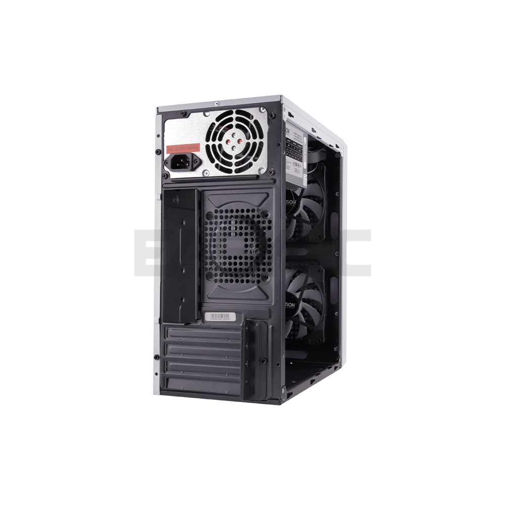 Ovation Stargate 1.3 Mesh Micro ATX PC Case with 700w PSU and RGB fan White-b