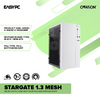 Ovation Stargate 1.3 Mesh Micro ATX PC Case with 700w PSU and RGB fan White