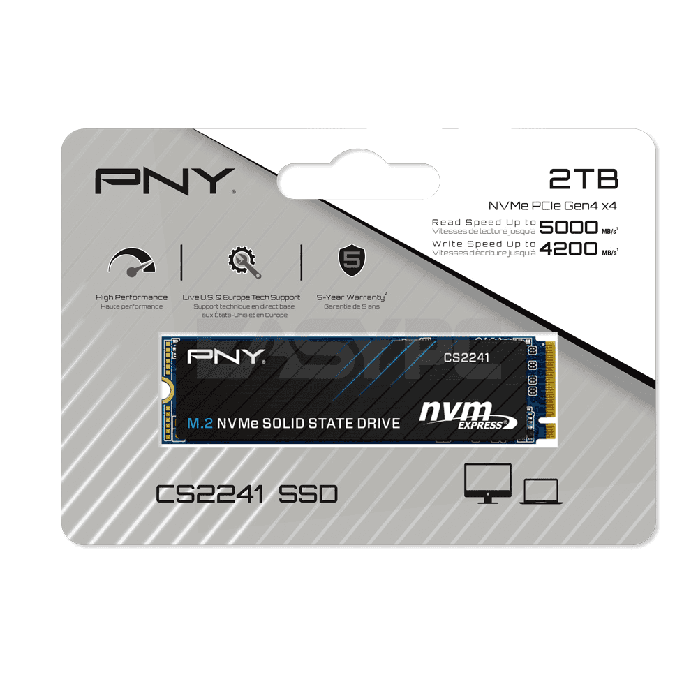 PNY CS2241 2TB M.2 NVME SSD Gen 4 – EasyPC
