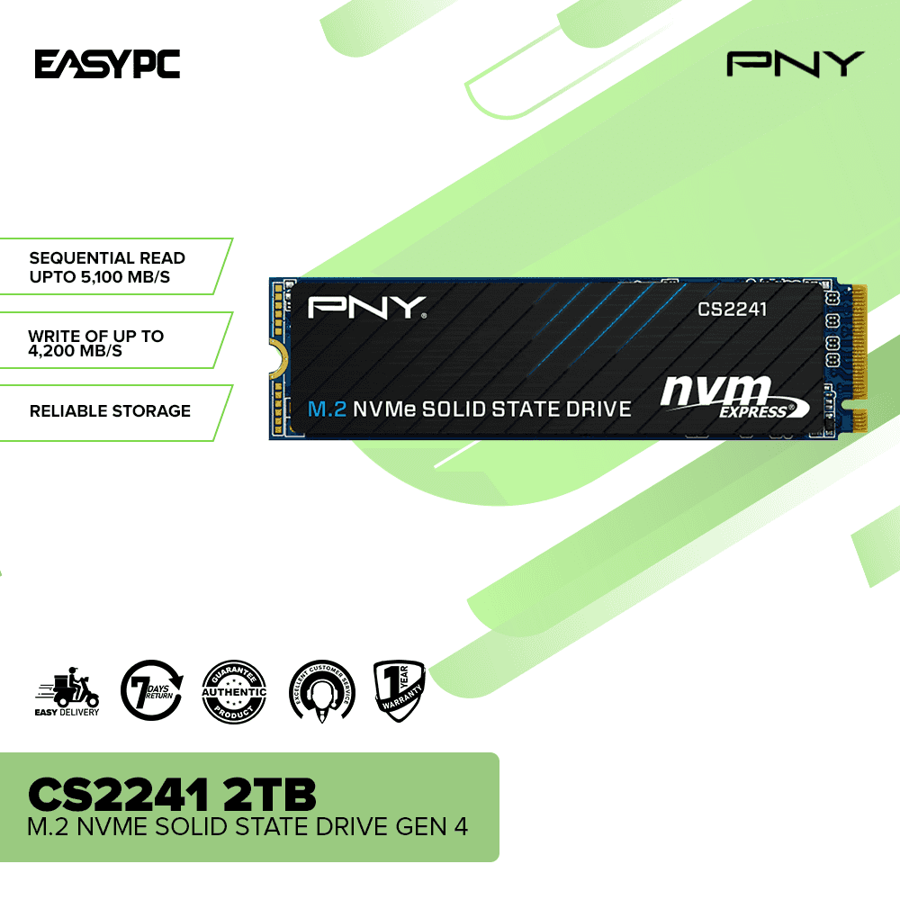 PNY CS2241 2TB M.2 NVME Solid State Drive Gen 4