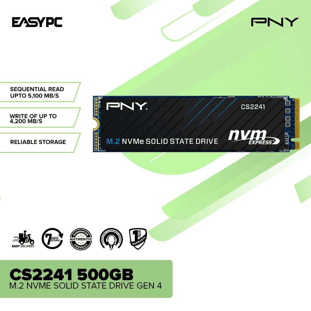PNY CS2241 500gb M.2 NVME Solid State Drive Gen 4