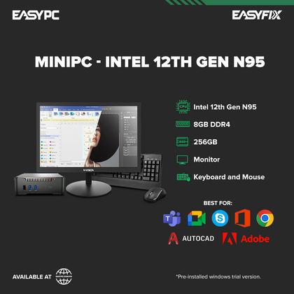 MINI PC N95 / 8GB RAM /256GB SSD / 20