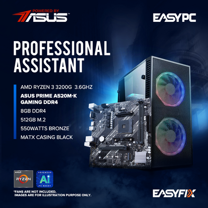 Personal Assistant  Asus A520M-K | Ryzen 3 3200g