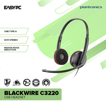 Plantronics Blackwire C3220 Wired Headset