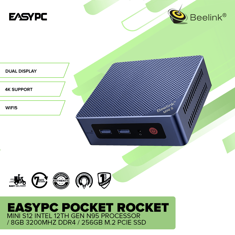 Pocket Rocket Beelink SER5 AMD Ryzen 5 5500U Processor / 16GB 3200MHZ –  EasyPC