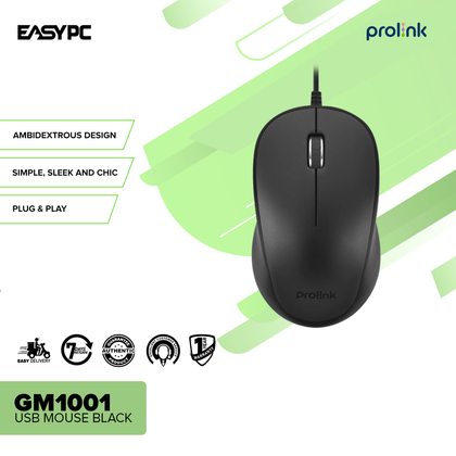 Prolink GM1001 USB Mouse Black