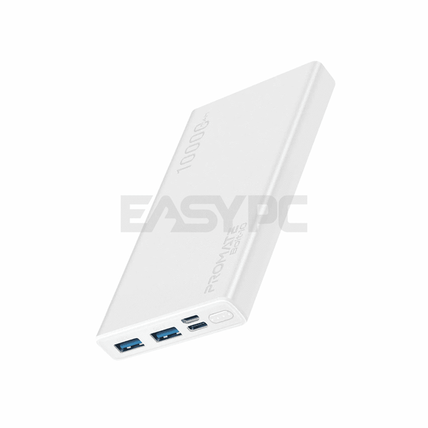 Promate BOLT10 10000 mAh Powerbank White EasyPC