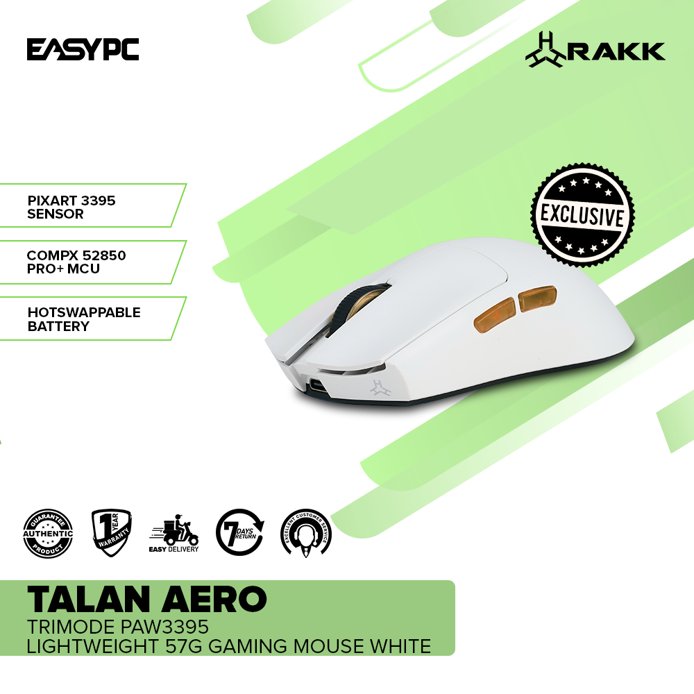 RAKKTALANAEROTrimodePAW3395Lightweight57gGamingMouseWhite_5