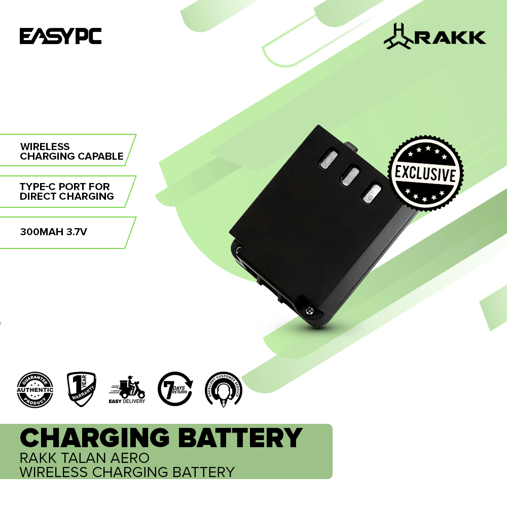 RAKK TALAN AERO Wireless Charging Battery – EasyPC
